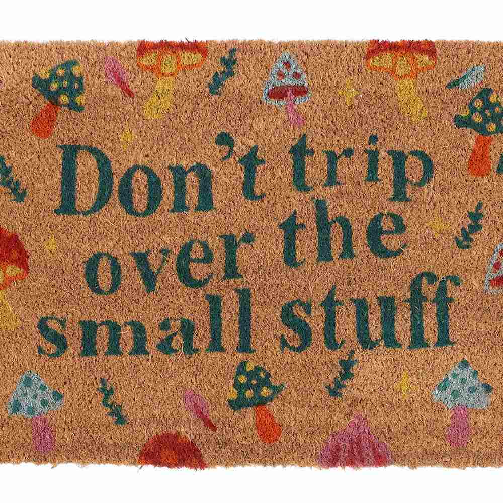 Something Different - Natural Don't Trip Mushroom Deurmat - Multicolours